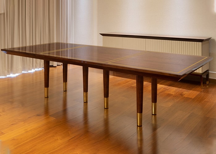 Randall Dining Table With Brass